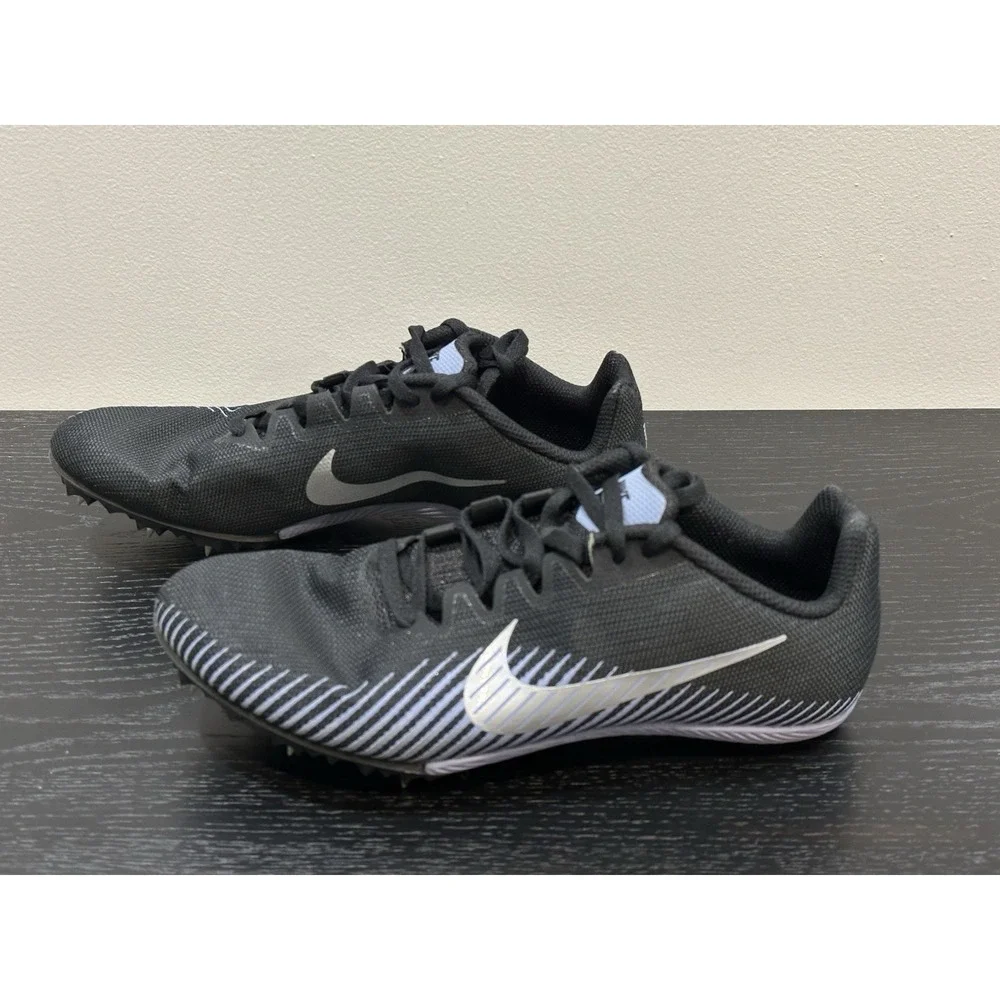 Nike Zoom Rival Track Shoes Size 9 Women's / Men's 7 .5 Black  W/ Spike Wrench
